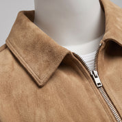 Men's Tan Suede Trucker Jacket — Rotherham