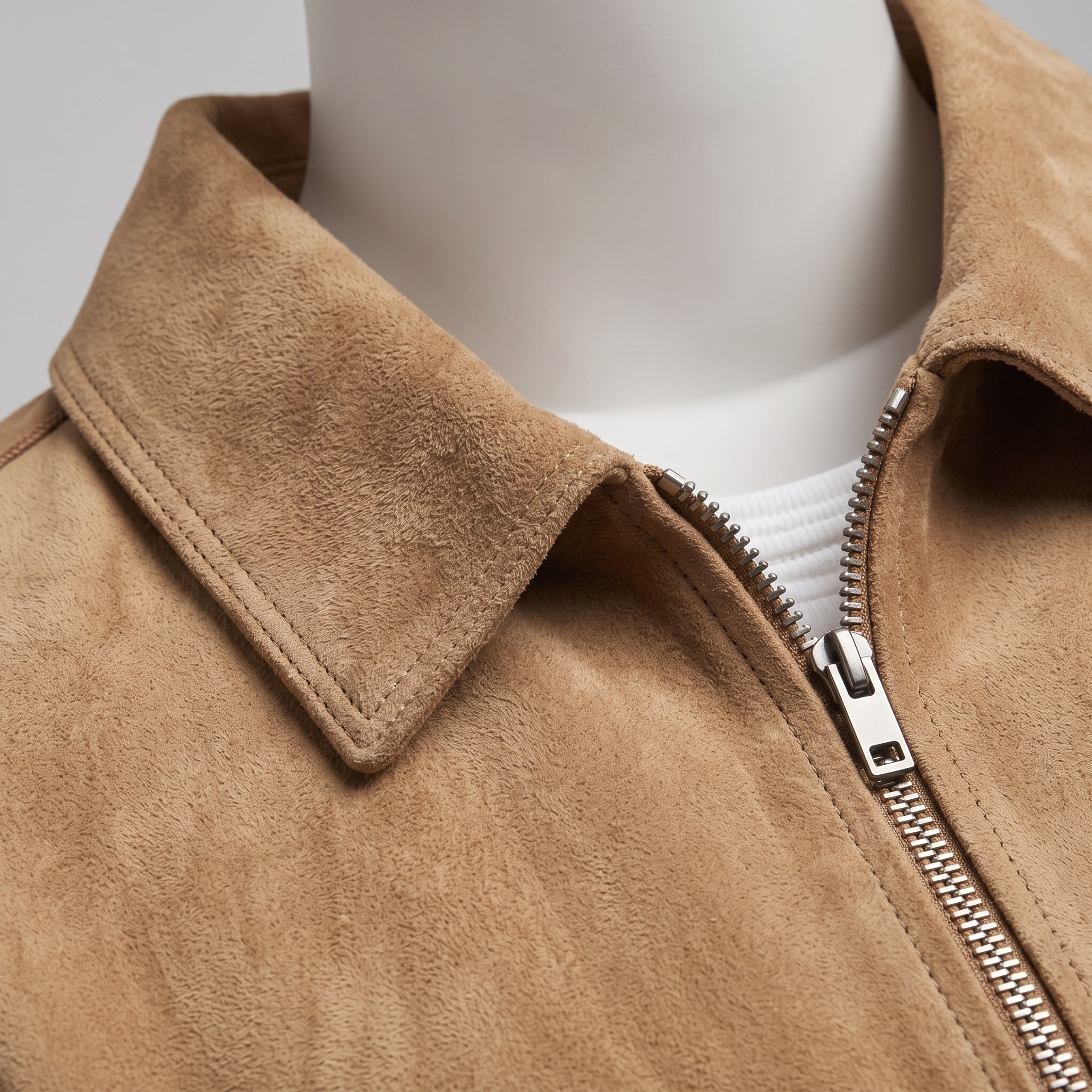 Men's Tan Suede Trucker Jacket — Rotherham