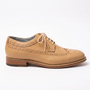 Men's Tan Wingtip Brogue Leather Derbys — Walton — Walton