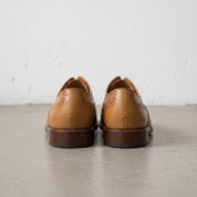 Men's Tan Wingtip Leather Oxfords — Mildenhall