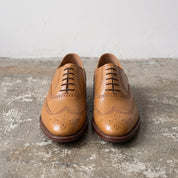 Men's Tan Wingtip Leather Oxfords — Mildenhall