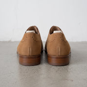 Men's Tan Wingtip Suede Oxford Shoes — Burlington