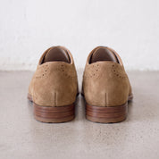 Men's Tan Wingtip Suede Oxfords — Galsworthy