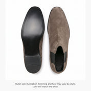 Men's Taupe Suede Chelsea Boots — Fallowes
