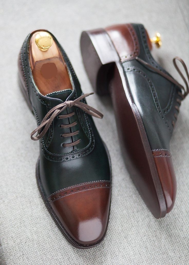 Mens Two Tone Oxfords Wedding Shoes, Mens Leather Dress Shoes, Mens Shoes US 10.5 / D - Standard Mens Two Tone Oxfords Wedding Shoes, Mens Leather Dress Shoes, Mens Shoes US 10.5 / D - Standard