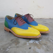 Men's Multicolor Wingtip Leather Oxfords — Frobisher