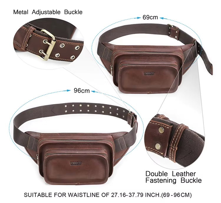 Brown Leather Belt Bag — Folgate