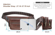 Brown Leather Belt Bag — Folgate