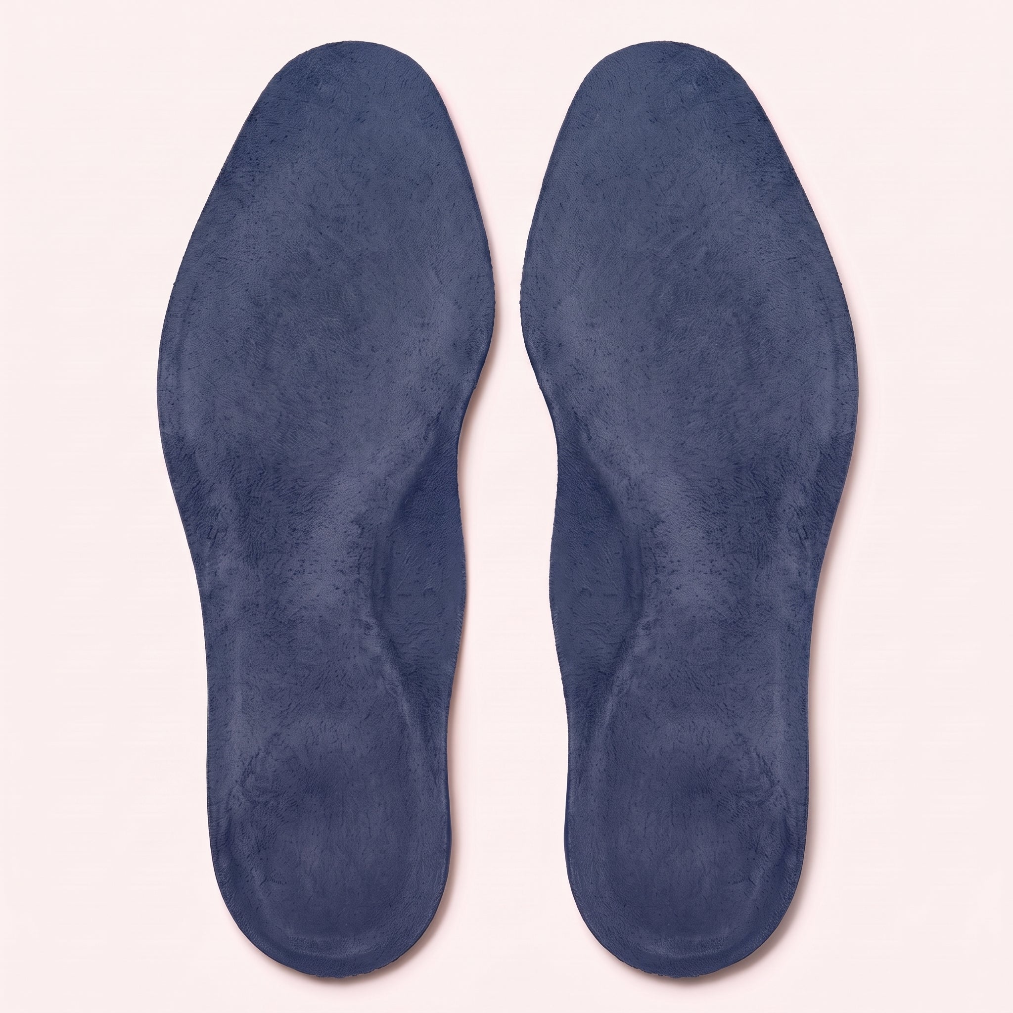 Navy Blue Wingtip Full-Grain Leather Insoles — Adridge