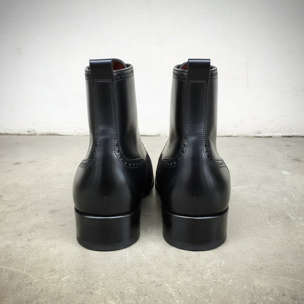 New Fashion Ankle Boots, Men Two Tone Wingtip Cap Toe Boots Leather Suede