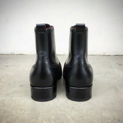 New Fashion Ankle Boots, Men Two Tone Wingtip Cap Toe Boots Leather Suede