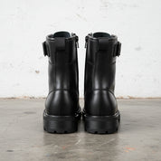 New Men Black Boots, Men Combat Boot, Men Lace up Boot, Mens - back-view