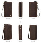 Men's Long Leather Wallet, Phone Clutch for Everyday Use