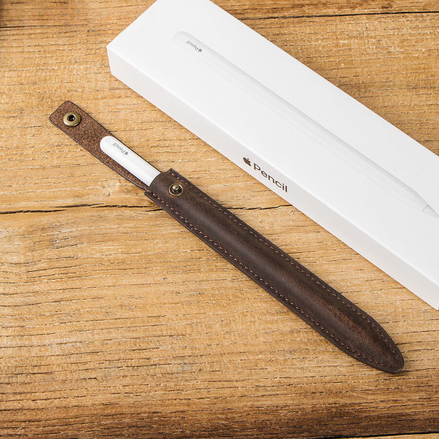 Portable Leather Pencil Holder - Protective Case for Apple Pencil
