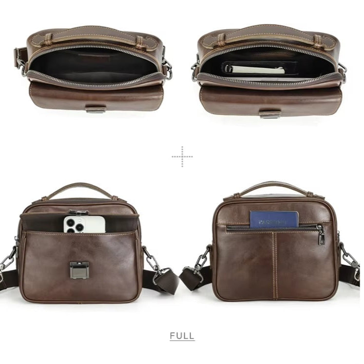 Men’s Secure Tablet Leather Bag with Lock for iPad