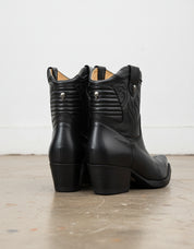 Premium Calf Leather Women's Ankle Boots - back-view