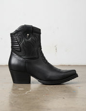 Premium Calf Leather Women's Ankle Boots - detail-view-showing-texture