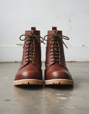 Premium Leather with Lockstitch Sewing Men's Biker Boots - front-view