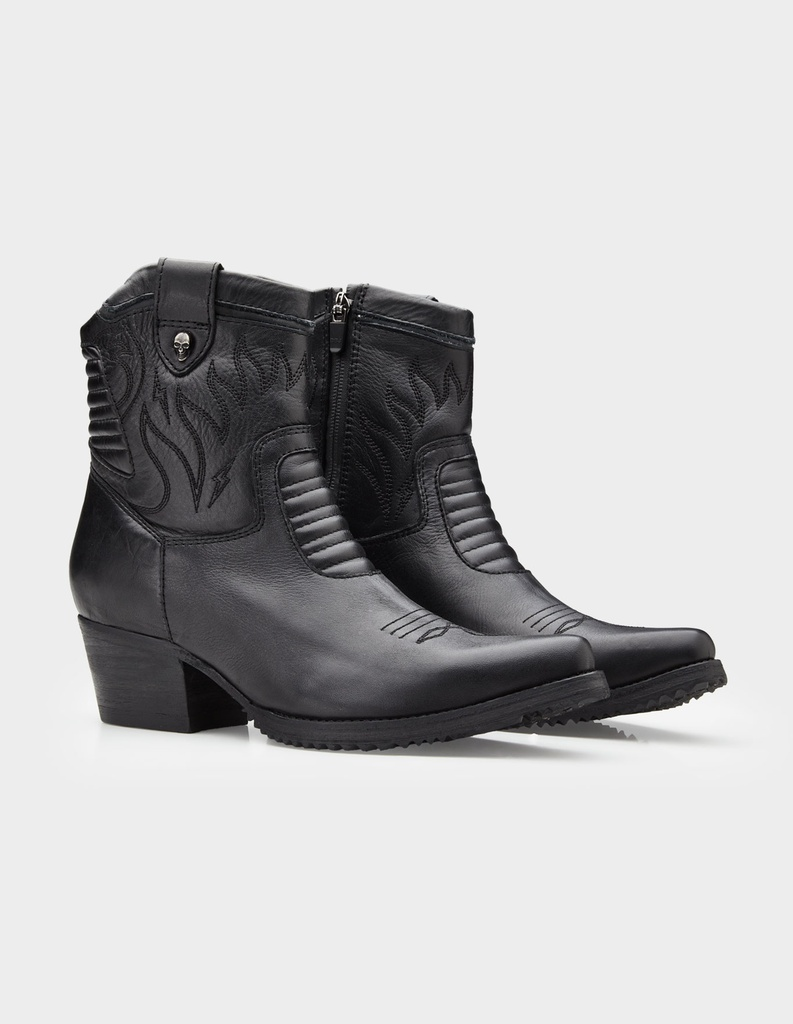 Premium Calf Leather Women's Ankle Boots – Rebels Market