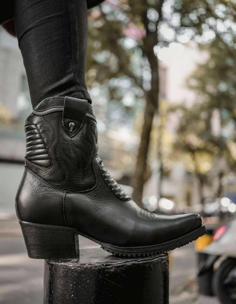 Premium Calf Leather Women's Ankle Boots – Rebels Market