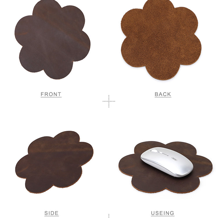 Premium Waterproof Anti-Slip Leather Mouse Pad for Gaming & Work