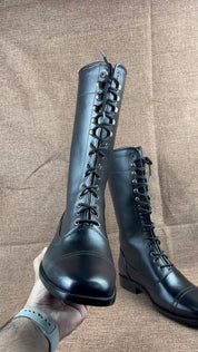 New Handmade Mens Style Superb Leather Boots Long Men Boot Leather