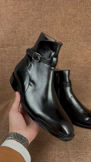 Handmade Men's Full Grain Leather Classic Dress Boots
