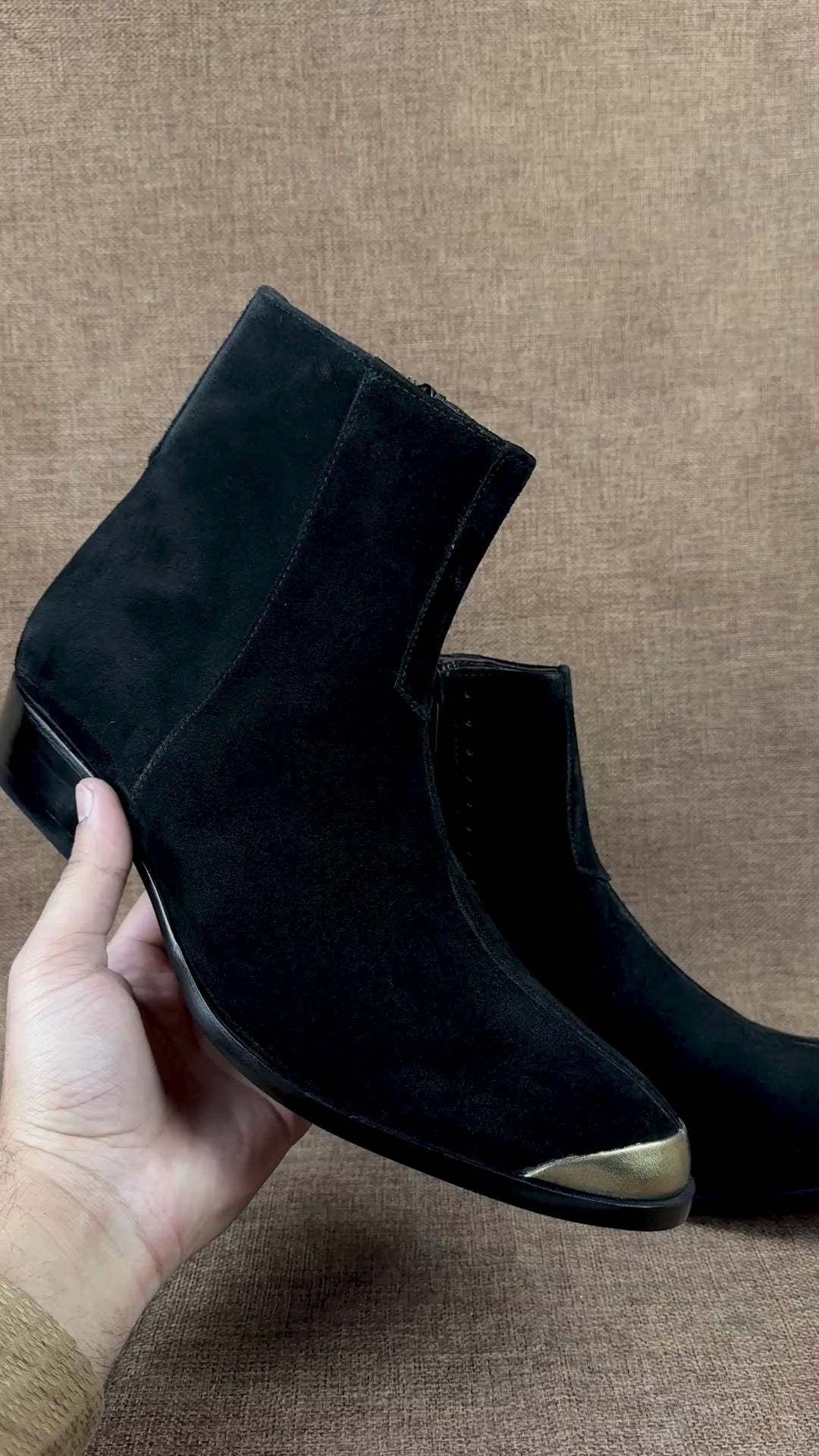 Men Black Suede Chelsea Boots, Ankle Boots, Chelsea Boots