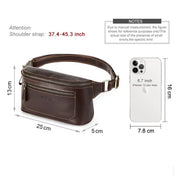 Men's Dark Brown Leather Fanny Pack — Shipley