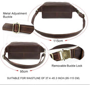 Men's Dark Brown Leather Fanny Pack — Shipley