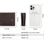 Men's Vintage Leather RFID Wallet- Premium Coin Purse