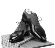 Handmade Men Two Tone Formal Shoes, Designer Dress Shoes, Shoes