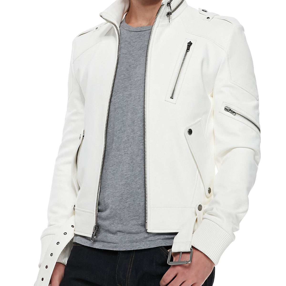 Men Fashion Leather Jacket, Mens Genuine Leather Jacket, Jackets