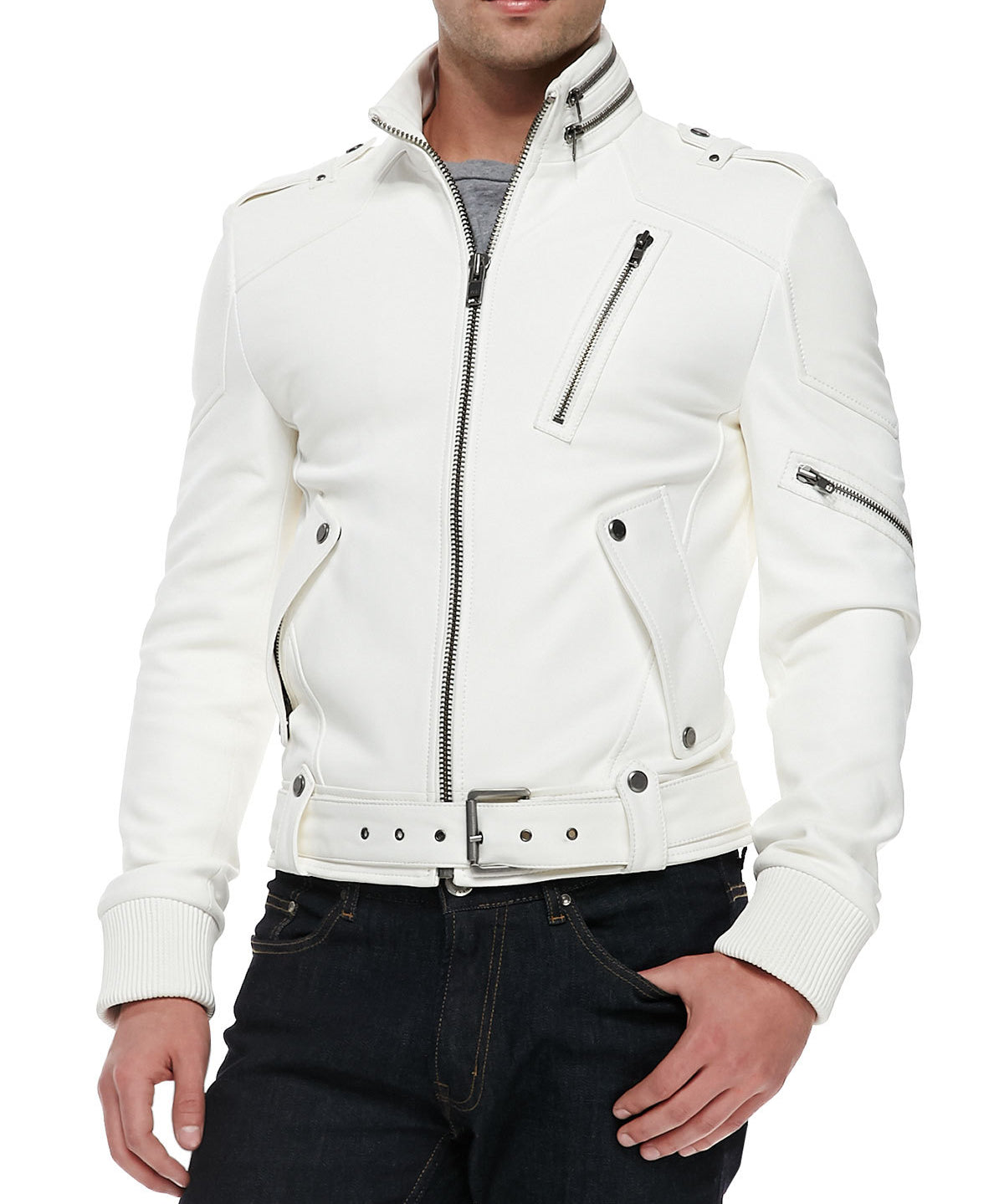 Men Fashion Leather Jacket, Mens Genuine Leather Jacket, Jackets