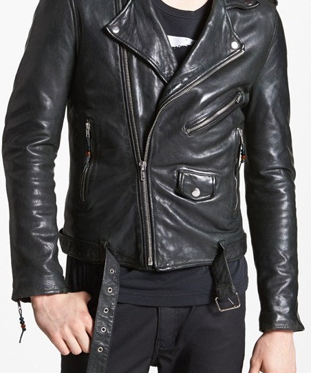 Mens Leather Jacket, Mens Black Jacket, Men's Biker Leather Jacket, Biker