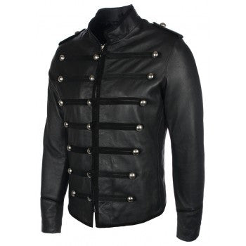Handmade Unisex Streetwear Leather Jacket in Genuine Lamb Skin