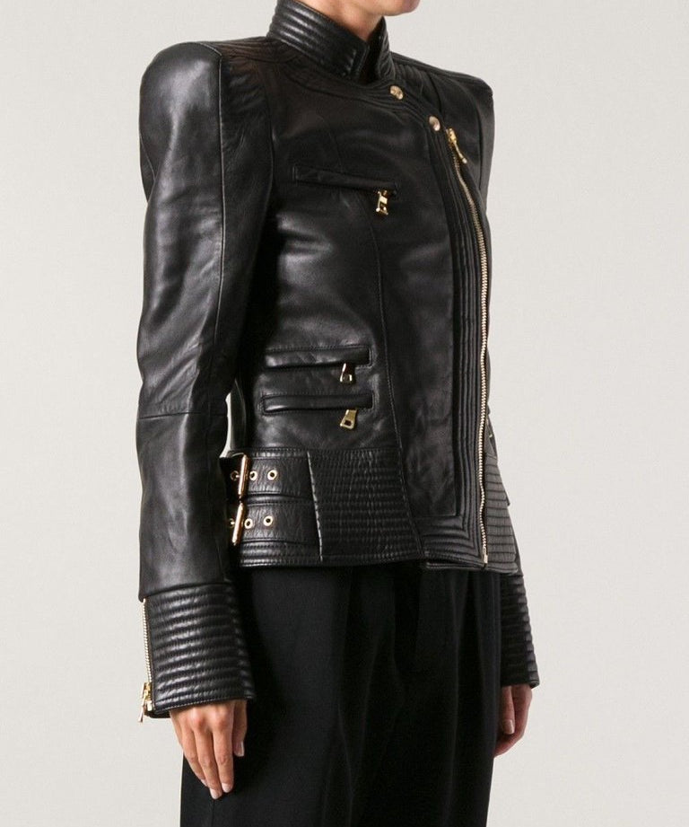 Women Black Leather Jacket, Leather Jackets For , Fashion Jacket