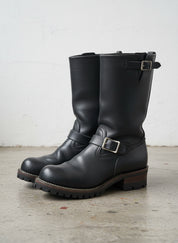 Rider boots for men, Handmade Mens black biker leather boot Motorcycle boot - angle-view-showing-depth