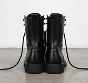 Rider Boots for Mens, Men Biker Leather Boots, Boots - back-view