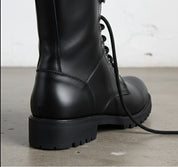 Rider Boots for Mens, Men Biker Leather Boots, Boots - detail-view-showing-texture