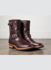 Riding boots for Men's , Handmade 's brown biker leather boot - angle-view-showing-depth