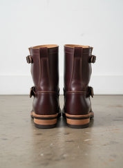 Riding boots for Men's , Handmade 's brown biker leather boot - back-view