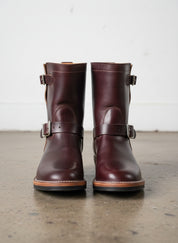 Riding boots for Men's , Handmade 's brown biker leather boot - front-view
