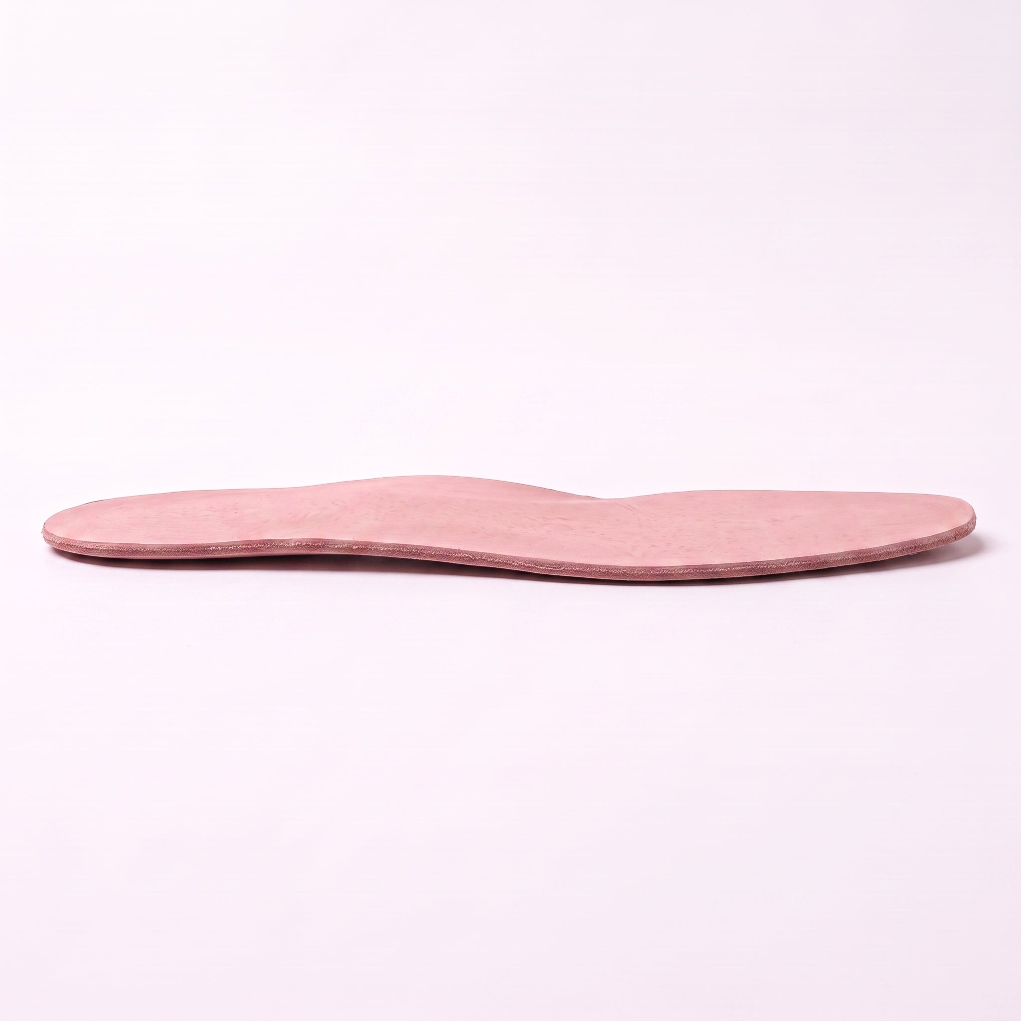 Rose Pink Plain Full-Grain Leather Insoles — Sibton