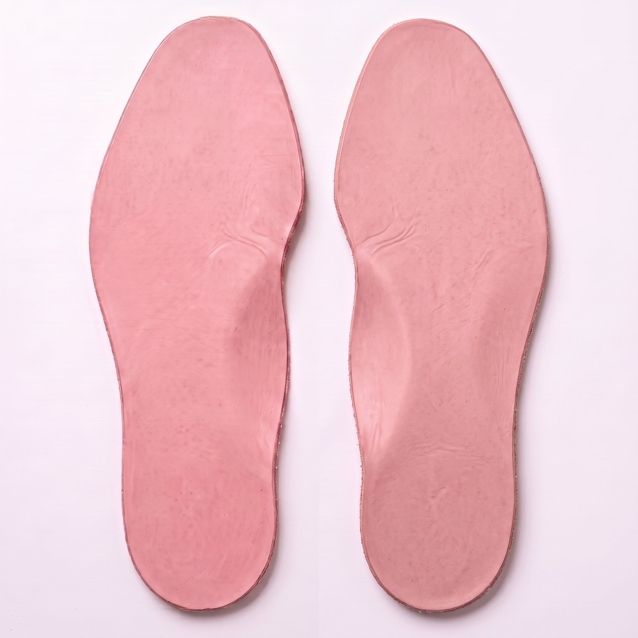 Rose Pink Plain Full-Grain Leather Insoles — Sibton
