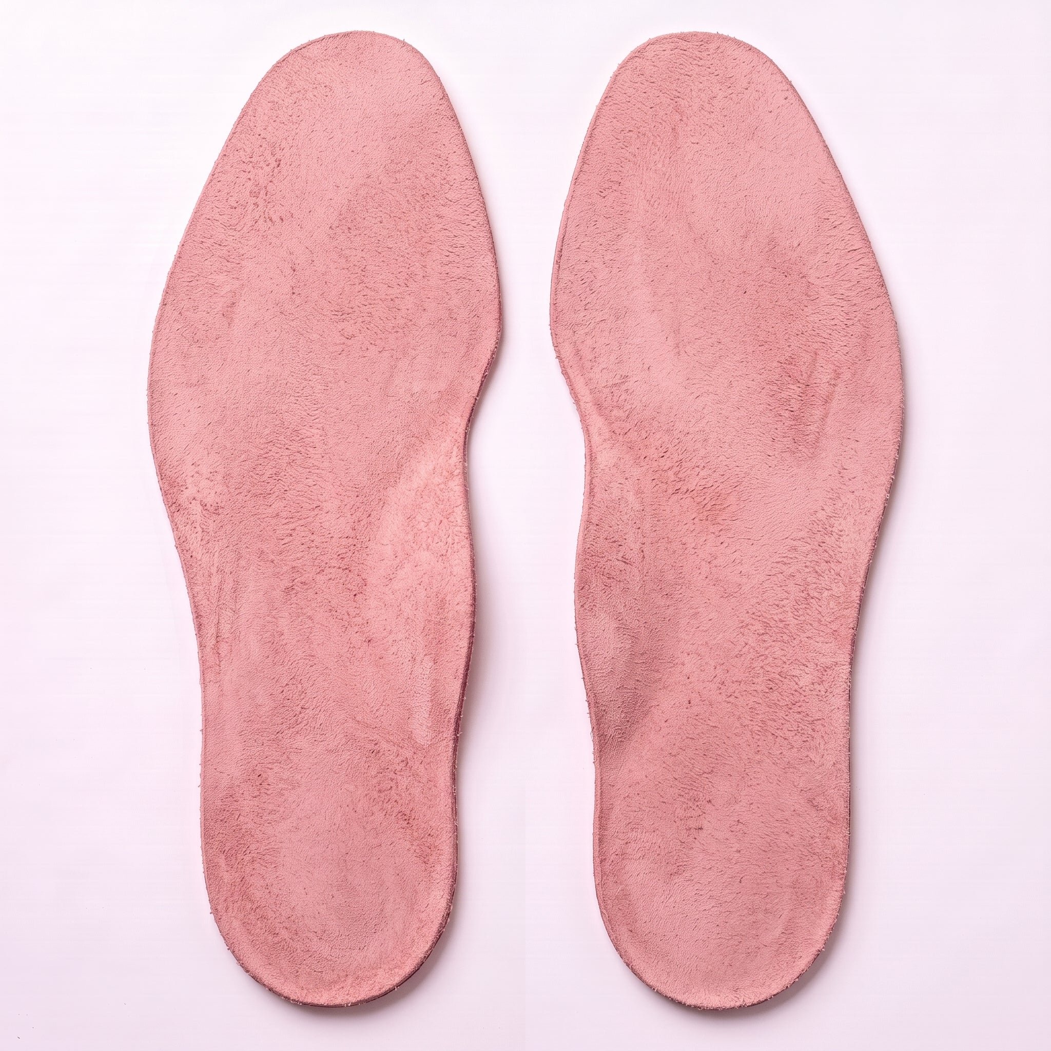 Rose Pink Plain Full-Grain Leather Insoles — Sibton
