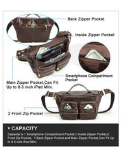 Men's Dark Brown Leather Sling Bag — Palmer