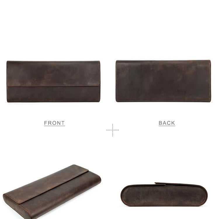 Genuine Leather 24 Slots Watch Case Organizer