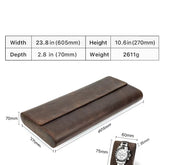 Genuine Leather 24 Slots Watch Case Organizer