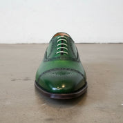 Spectator Green Wedding Shoes for Men Fashion Brogue Shoes